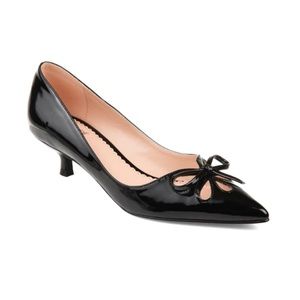 Sz 11 Patent leather kitten heel pump